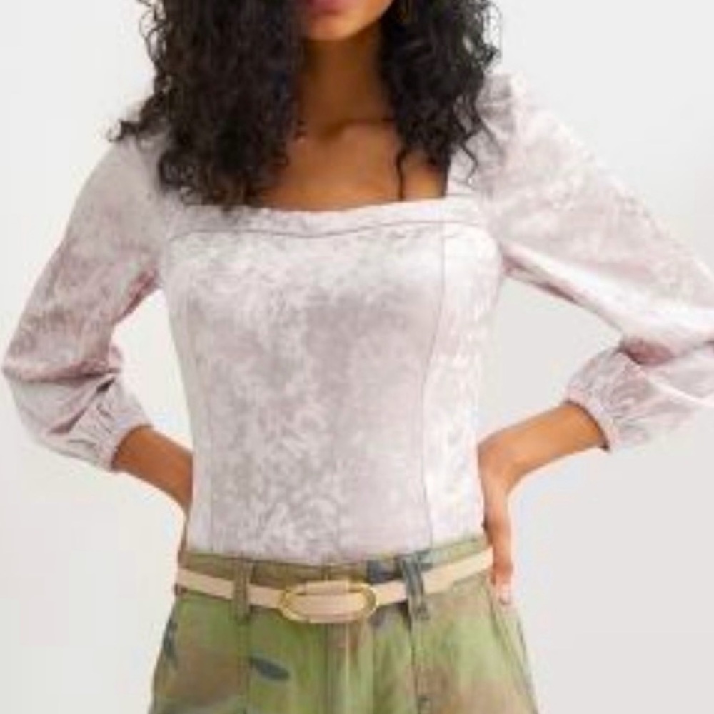Anthropologie Jessima Velvet Top